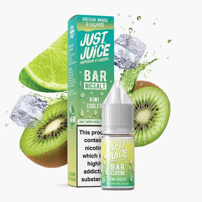 Just Juice Salt Kiwi Cooler 10 ml – nic salt e-liquid
