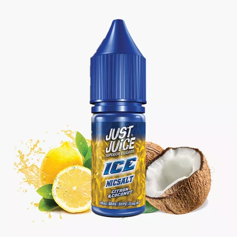Just Juice Ice Citron Coconut 50/50 10 ml fľaša – citrón a kokos s ľadom