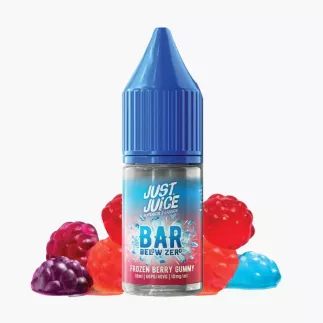 Just Juice Below Zero Salts Frozen Berry Gummy 10 ml fľaša – ľadové bobuľové želé cukríky