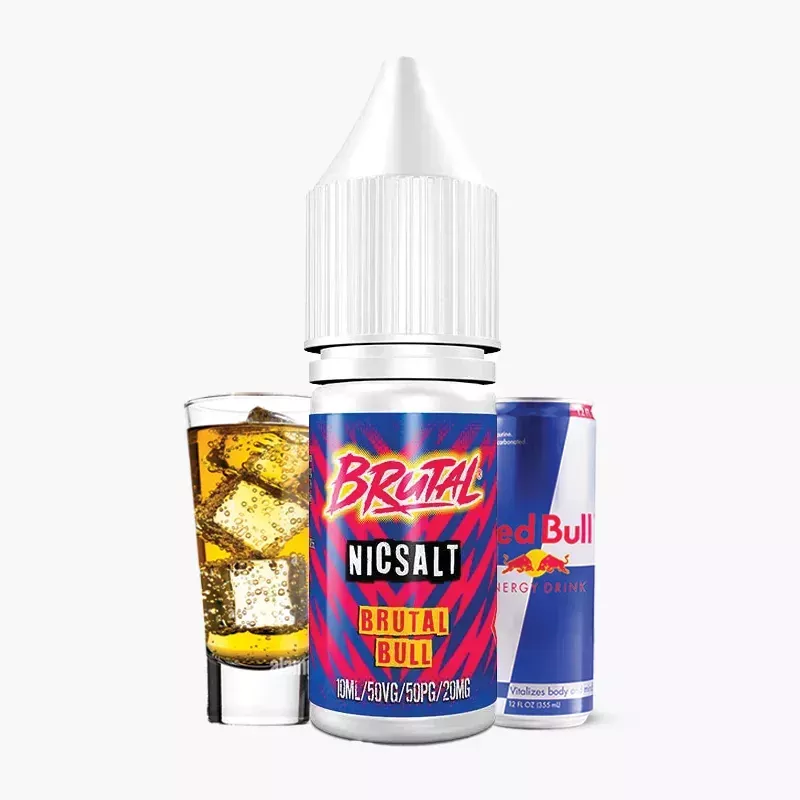 Brutal Drinks Salts by Just Juice Brutal Bull 10 ml fľaša – energetický nápoj