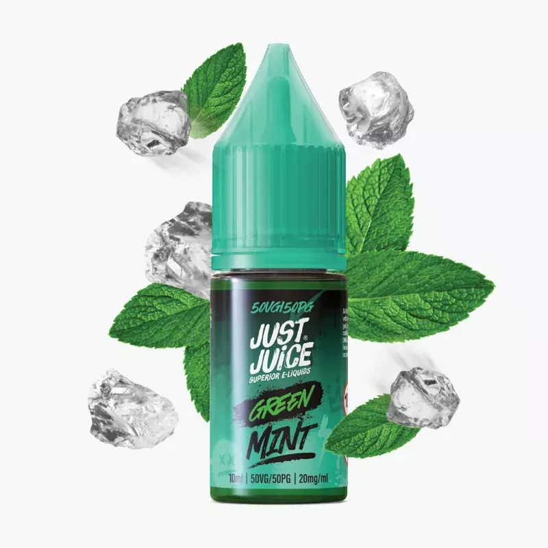 Just Juice Mint Range Green Nic Salt 10 ml fľaša – zelená mäta