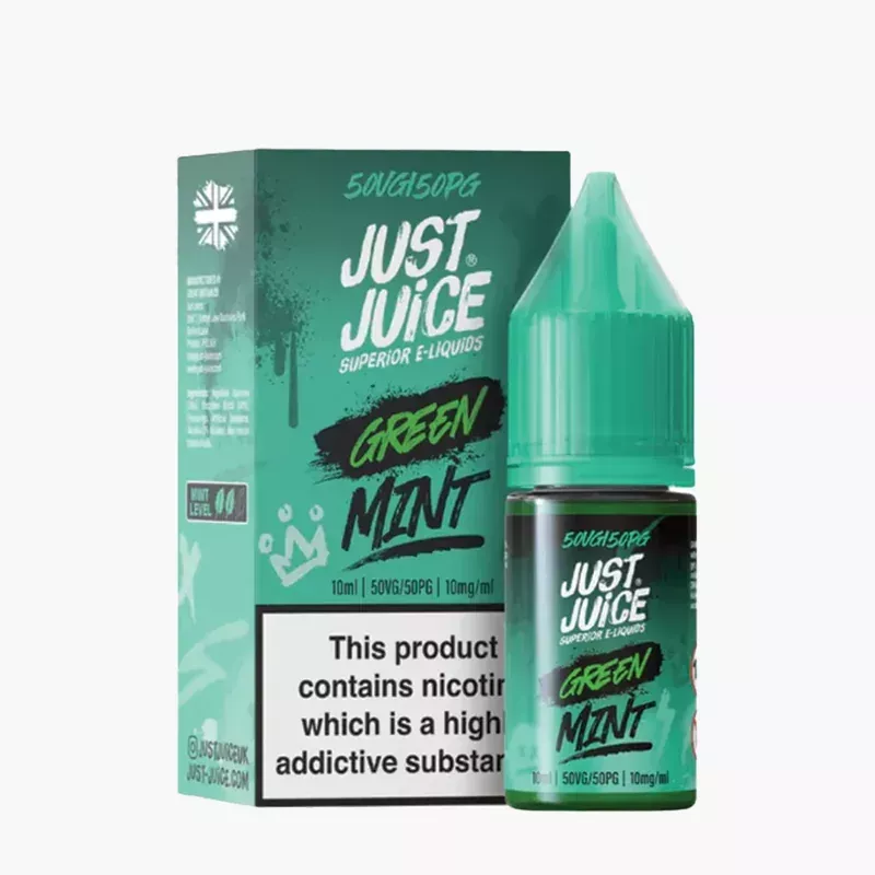 Just Juice Mint Range Green Nic Salt 10 ml krabica – zelená mäta
