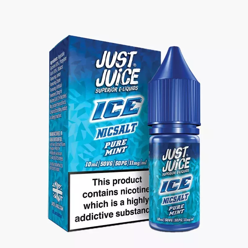 Just Juice Salt ICE Pure Mint 10 ml krabica – čistá mäta s ľadom