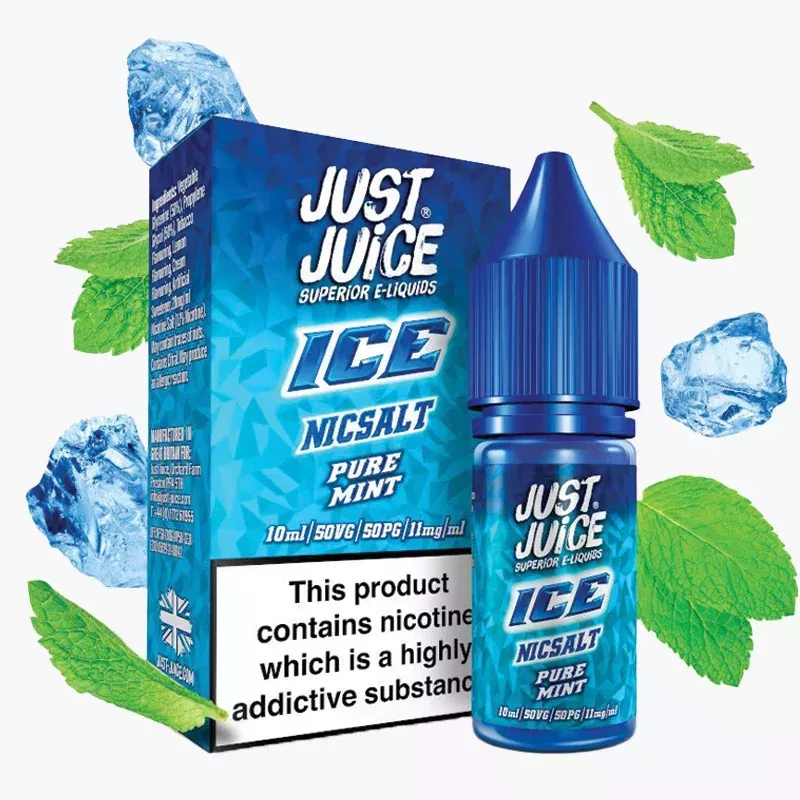 Just Juice Salt ICE Pure Mint 10 ml – nic salt e-liquid