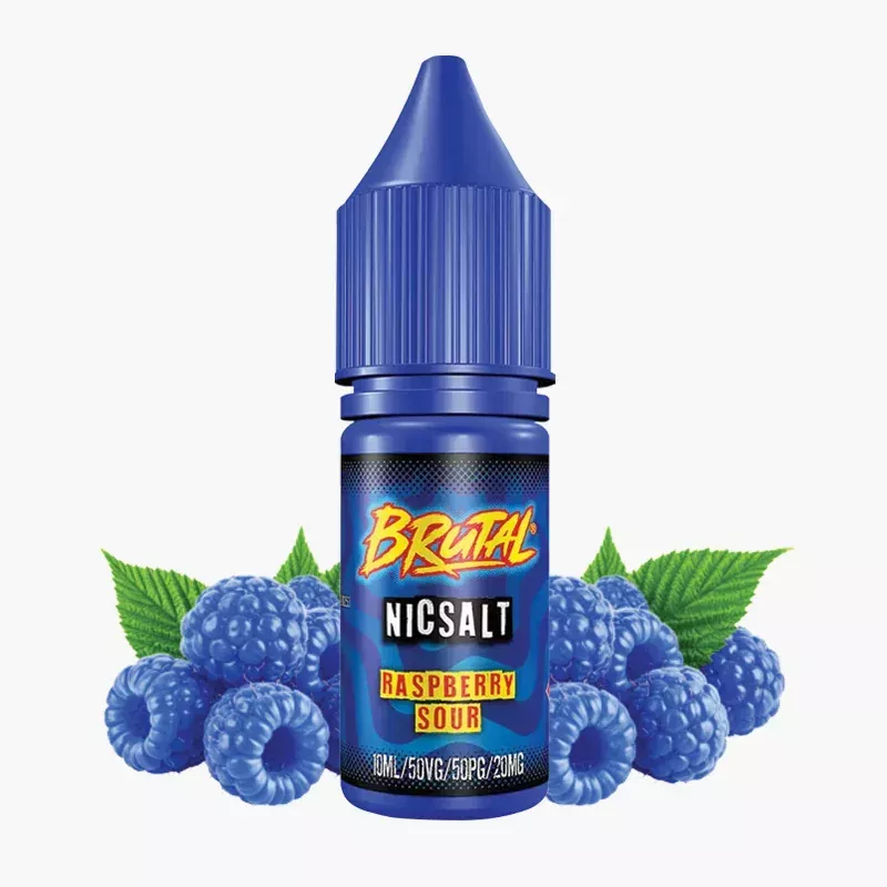 Brutal Salts By Just Juice Raspberry Sour 10 ml fľaša – kyslá malina