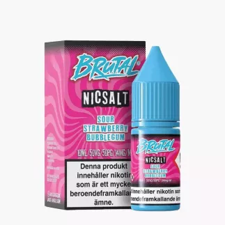 Brutal Salts By Just Juice Sour Strawberry Bubblegum 10 ml
