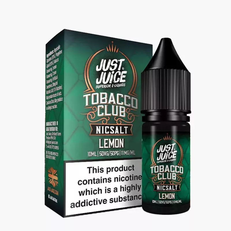 Just Juice Salt Tobacco Club Lemon 10 ml krabica – tabak a citrón