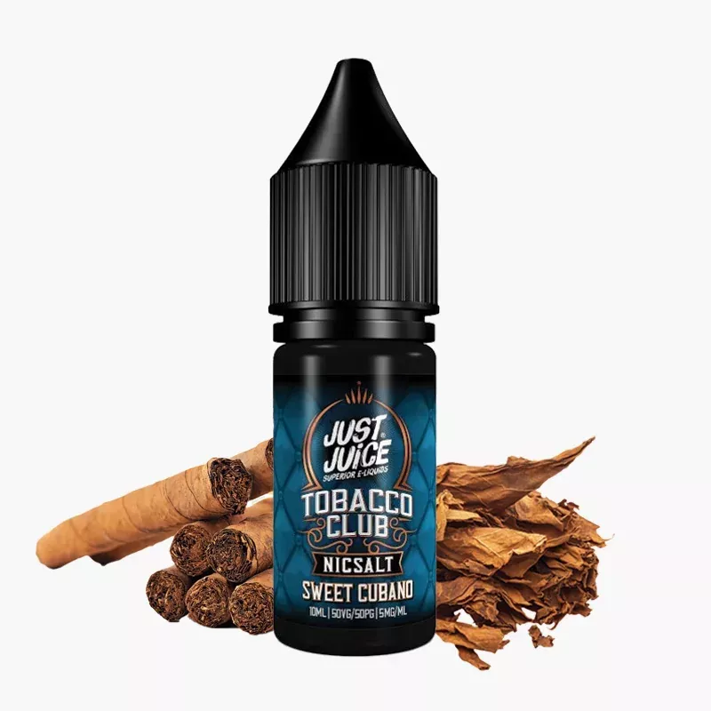Just Juice Salt Tobacco Club Sweet Cubano 10 ml fľaša – sladký kubánsky tabak
