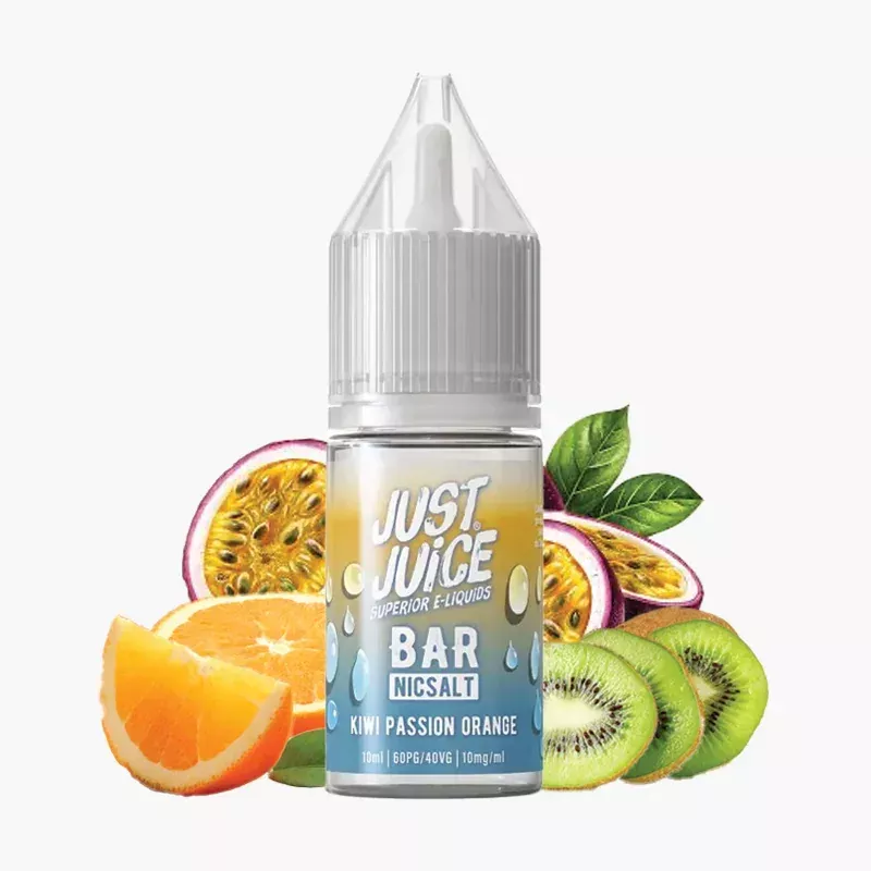 Just Juice Salt Kiwi Passion Orange 10 ml fľaša – kivi, marakuja a pomaranč