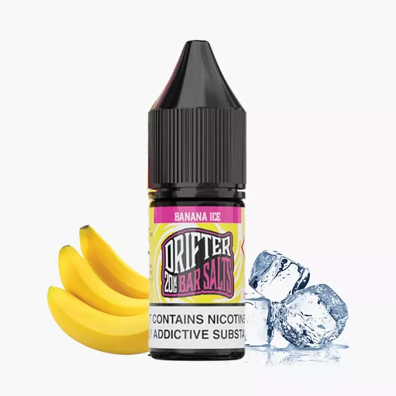 Drifter Banana Ice Nic Salt 10 ml e-liquid fľaša – banán s ľadom
