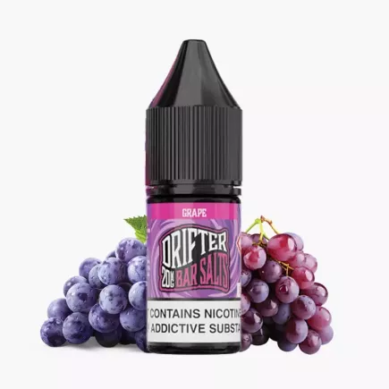 DRIFTER Bar Salts Grape 10 ml – lahvička e-liquidu s nikotinovou solí, hroznová příchuť