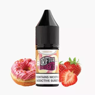 DRIFTER Desserts Salt Strawberry Donut 10 ml fľaša – jahodová šiška