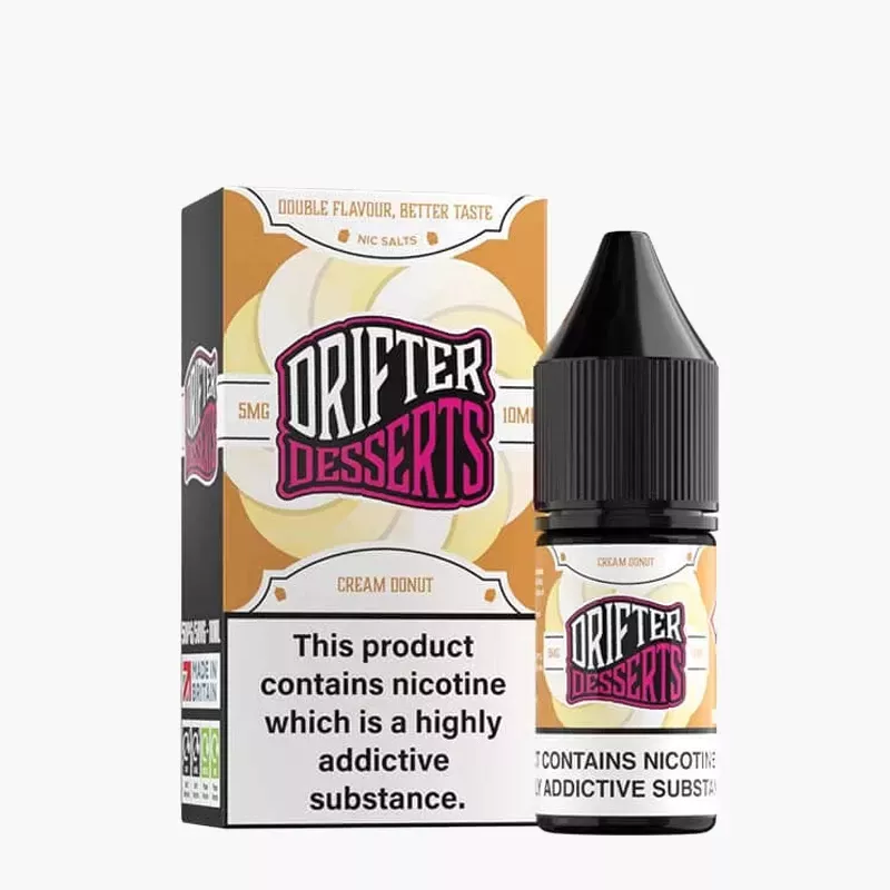 DRIFTER Desserts Salt Cream Donut 10 ml krabica – krémová šiška