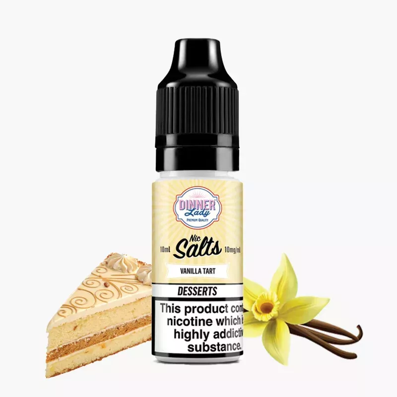 DRIFTER Desserts Salt Vanilla Custard 10ml nikotinsós e-liquid palack – vaníliás puding ízű