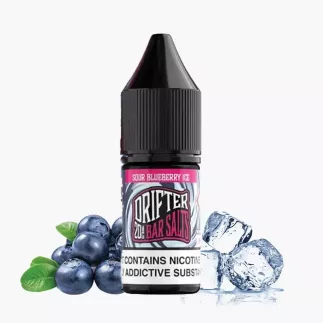 DRIFTER Bar Salts Sour Blueberry ICE 10 ml fľaša – kyslá čučoriedka s ľadom