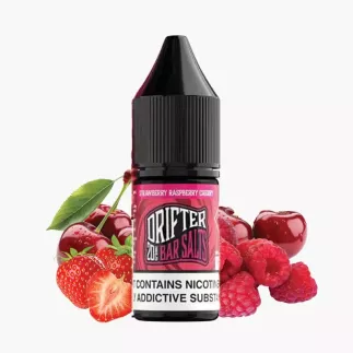 DRIFTER Bar Salts Strawberry Raspberry Cherry 10 ml fľaša – jahoda, malina a čerešňa