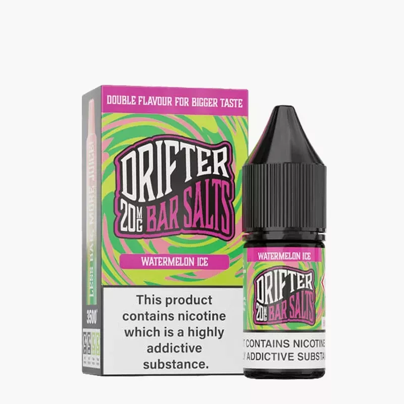 DRIFTER Bar Salts Watermelon Ice 10 ml krabica – melón s ľadom