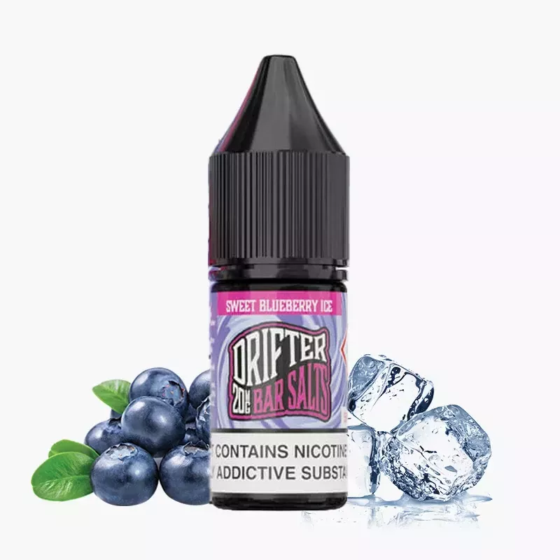 DRIFTER Bar Salts Sweet Blueberry Ice 10 ml fľaša – sladká čučoriedka s ľadom
