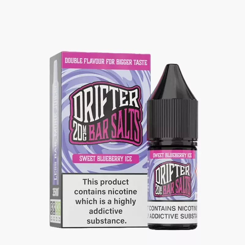 DRIFTER Bar Salts Sweet Blueberry Ice 10 ml krabica – sladká čučoriedka s ľadom