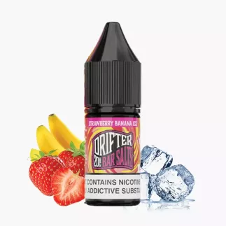DRIFTER Bar Salts Strawberry Banana Ice 10 ml fľaša – jahoda a banán s ľadom