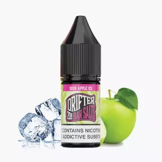 DRIFTER Bar Salts Sour Apple Ice 10ml nikotinsós e-liquid palack – savanyú alma jég ízű