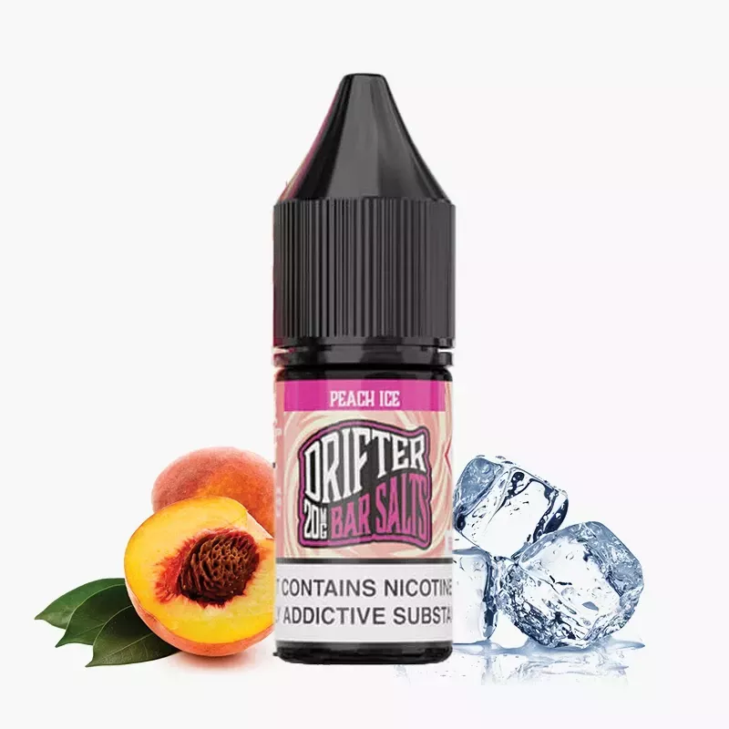 DRIFTER Bar Salts Peach Ice 10 ml fľaša – broskyňa s ľadom