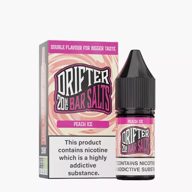 DRIFTER Bar Salts Peach Ice 10 ml krabica – broskyňa s ľadom