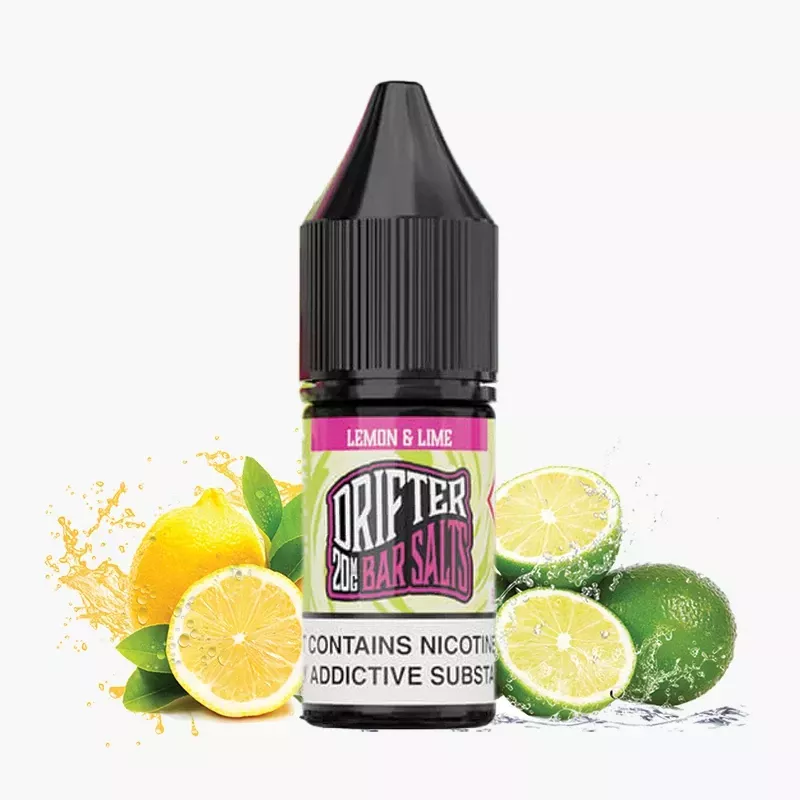 DRIFTER Bar Salts Lemon Lime 10 ml fľaša – citrón a limetka