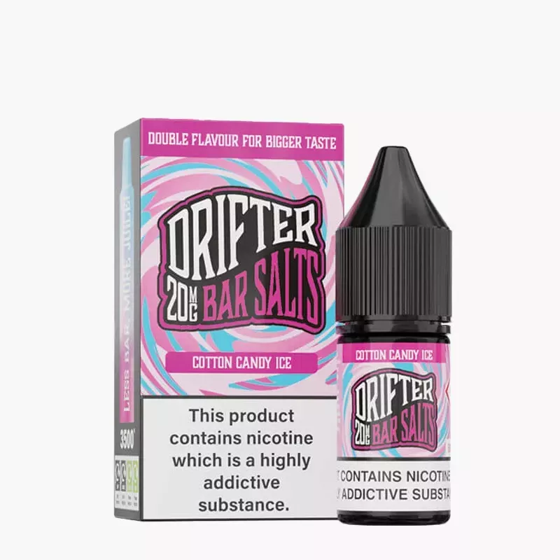 DRIFTER Bar Salts Cotton Candy Ice 10 ml krabica – cukrová vata s ľadom