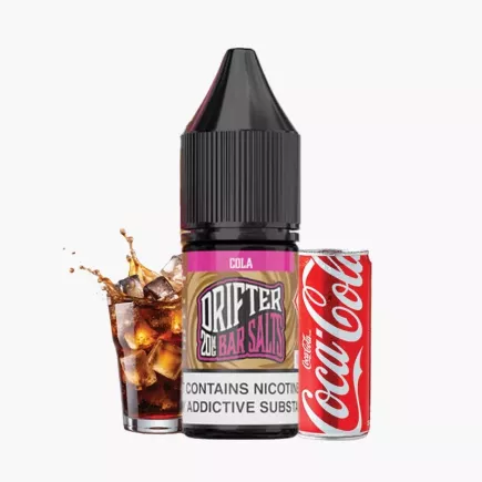 DRIFTER Bar Salts Cola 10 ml – lahvička e-liquidu s nikotinovou solí, příchuť koly
