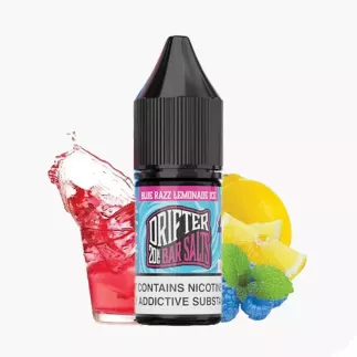 Drifter Blue Razz Lemonade Ice Nic Salt 10 ml e-liquid fľaša – modrá malina a limonáda s ľadom