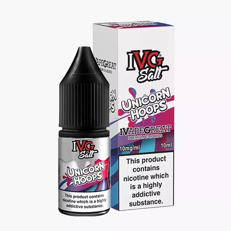 IVG Salts Unicorn Hoops 10 ml krabica – ovocné cereálne krúžky