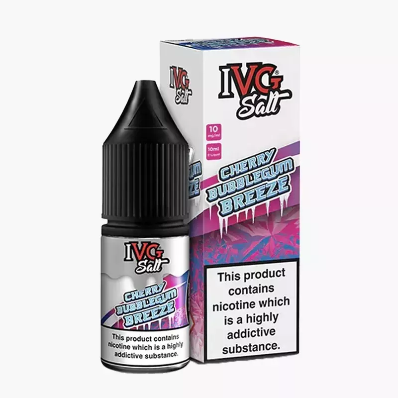 IVG Salts Cherry Bubblegum Breeze 10 ml krabica – čerešňová žuvačka