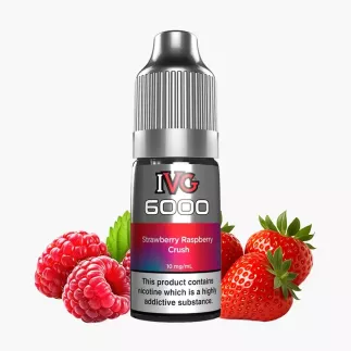 IVG 6000 Salts Strawberry Raspberry Crush 10 ml fľaša – jahoda a malina