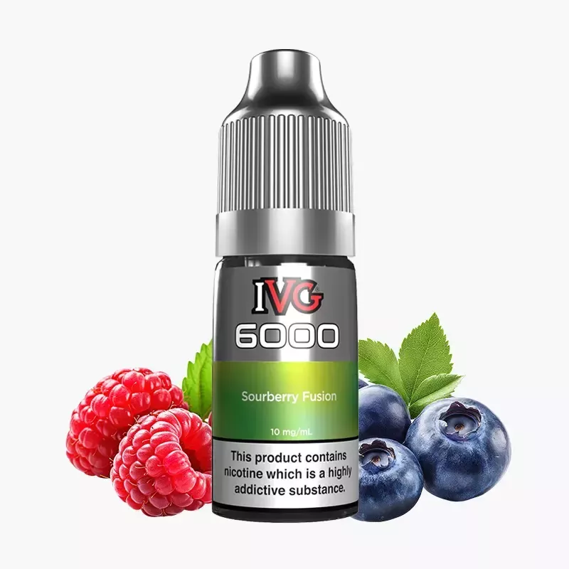 IVG 6000 Salts Sourberry Fusion 10 ml fľaša – kyslé lesné ovocie