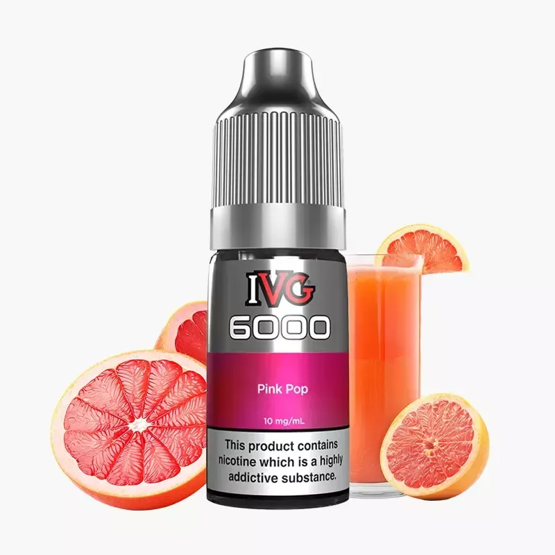 IVG 6000 Salts Pink Pop 10 ml fľaša – ružový ovocný nápoj