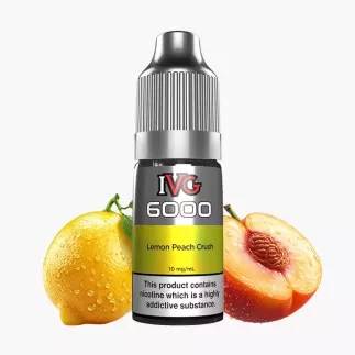 IVG 6000 Salts Lemon Peach Crush 10 ml fľaša – citrón a broskyňa