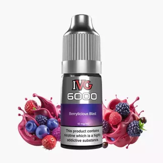 IVG 6000 Salts Berrylicious Blast 10 ml fľaša – lesné ovocie