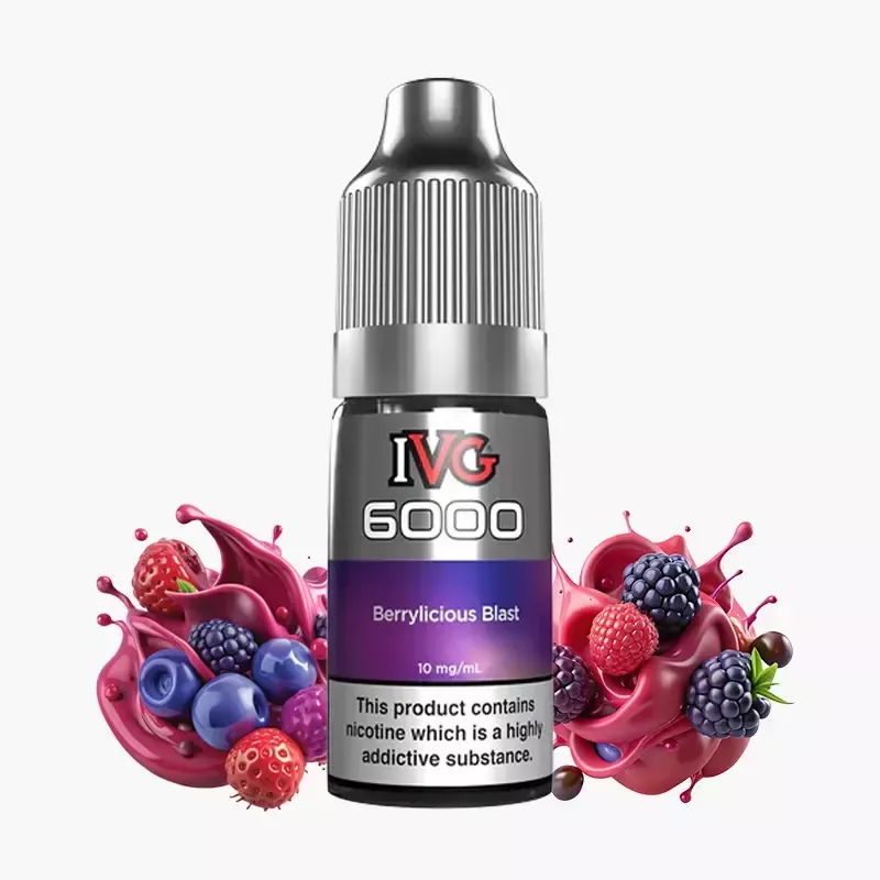 IVG 6000 Salts Berrylicious Blast 10 ml fľaša – lesné ovocie
