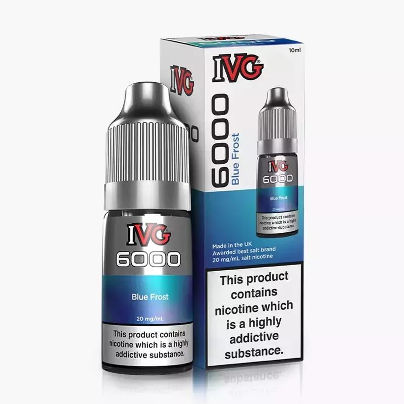 IVG 6000 Salts Blue Frost 10 ml krabica – modré ovocie s ľadom