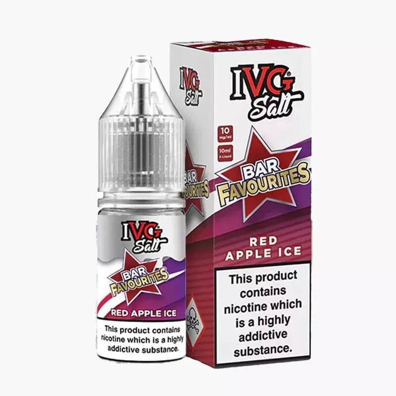 IVG Favourite Bar Salts Red Apple Ice 10 ml krabica – červené jablko s ľadom