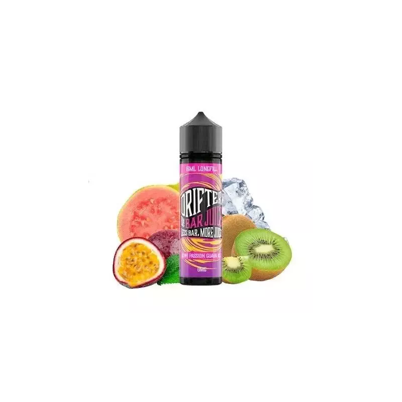 DRIFTER Bar Kiwi Passion Guava Ice longfill 24 ml – Nic Salt E-Liquid